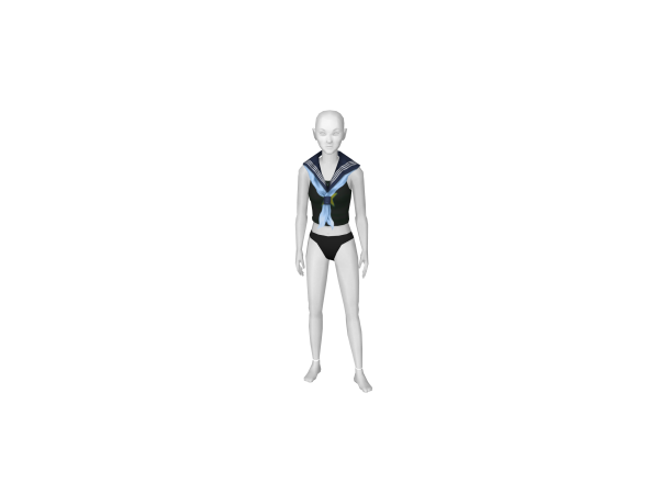 Avatar Blue Sailor School Uniform Scarf