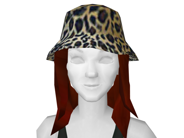 Avatar Leopard Print Furry Bucket Hat