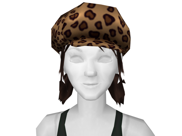 Avatar Leopard Print Newsboy Hat