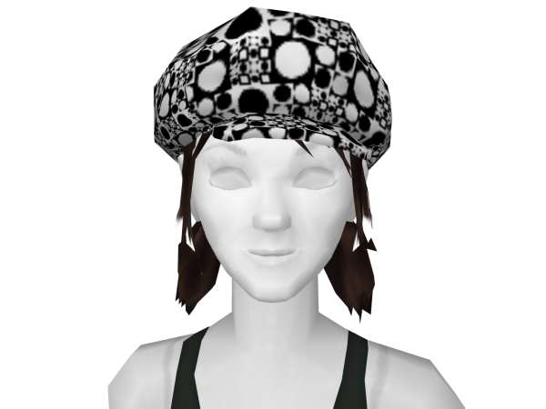 Avatar Black and White Mod Pod Newsboy Hat