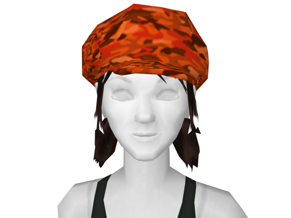Avatar Orange and Red Camo Newsboy Hat
