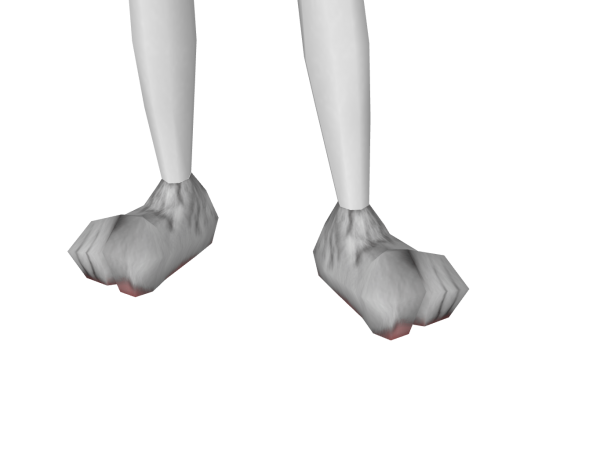 Avatar White Bunny Feet
