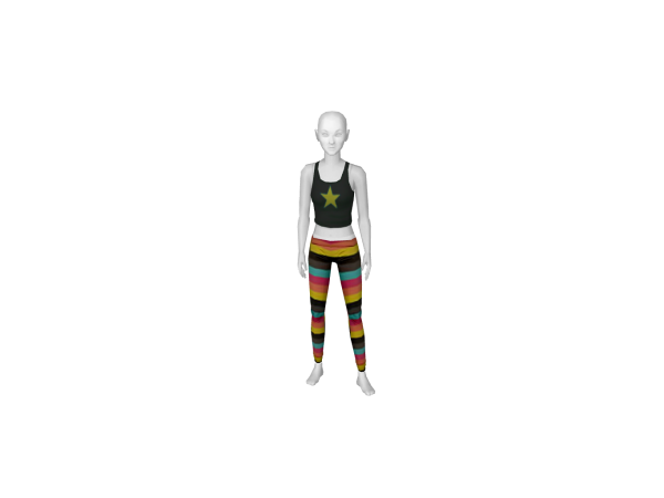 Avatar Rainbow Striped Leggings