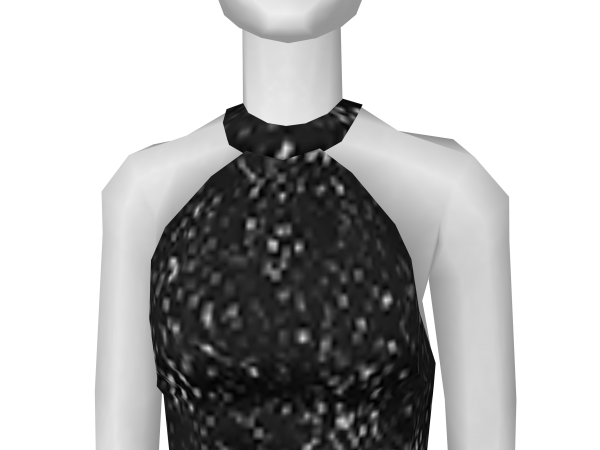 Avatar Black Speckled Long Dress
