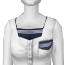 Avatar White Sailor School Uniform Blouse