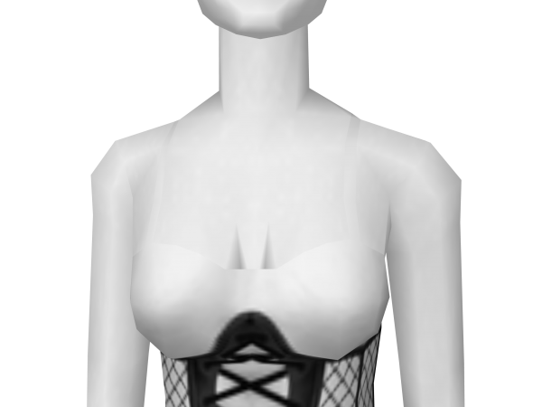 Avatar White Halter Top with black accents