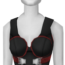 Avatar Goth Black and Red Bustier