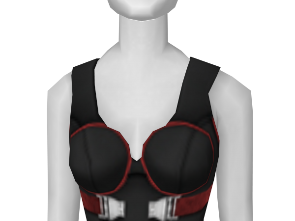Avatar Goth Black and Red Bustier