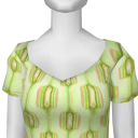 Avatar Creme Short Sleeve A-Line Dress