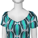 Avatar Sliced Melon Short Sleeve A-Line Dress