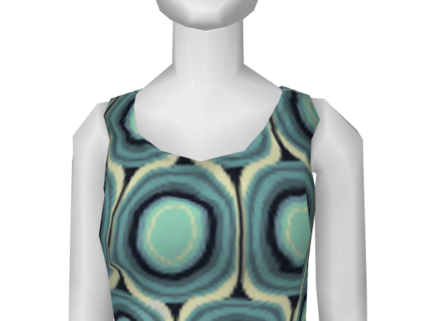 Avatar Aqua Vertigo Sleeveless A-Line Dress