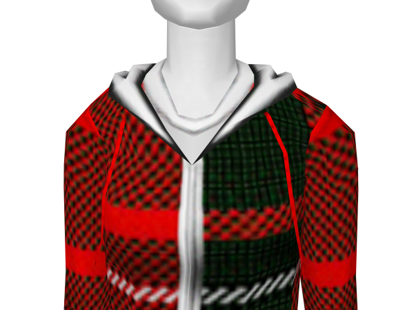 Avatar Green and Red Wool Hoodie