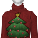Avatar Red Christmas Tree Sweater