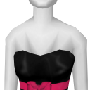 Avatar Black'n Pink Strapless Dress