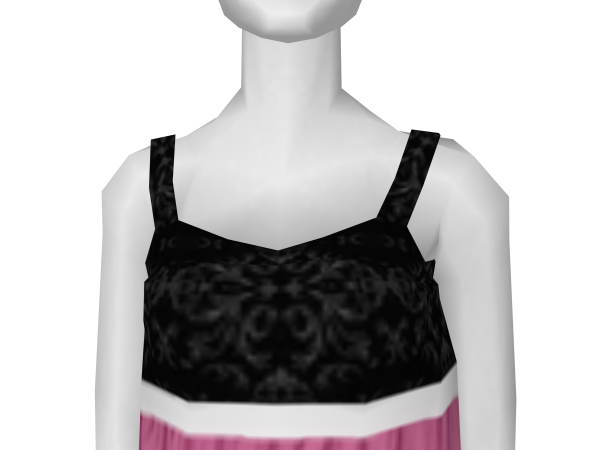 Avatar Pink'n Black Babydoll Dress
