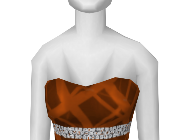 Avatar Silk Orange Brown Dress