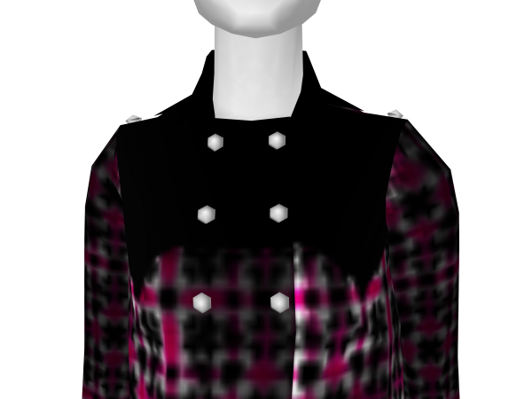 Avatar Pink and Black Patterned Coat