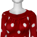 Avatar Red and white Polka Dots Dress
