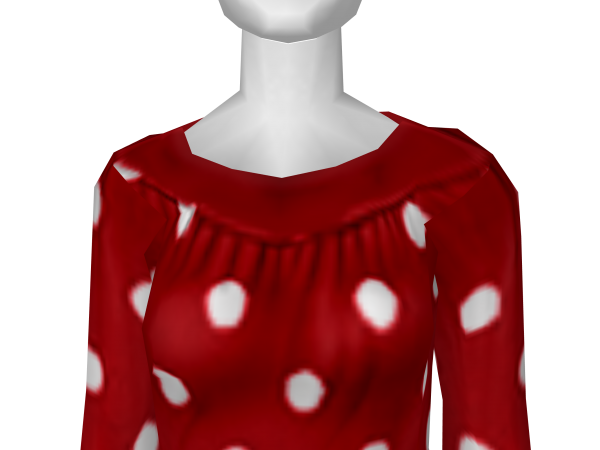 Avatar Red and white Polka Dots Dress