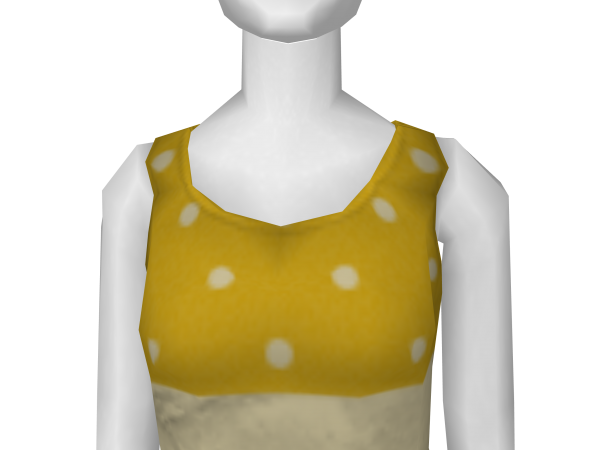Avatar Yellow Polka-Dot Dress