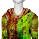 Avatar Green Striped Skull Hoodie