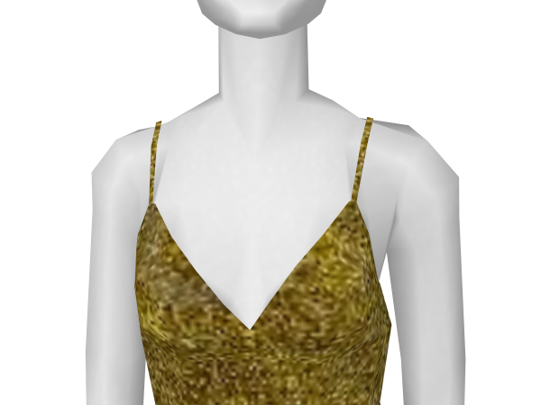 Avatar Gold Spaghetti Dress