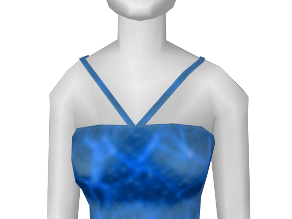 Avatar Water Texture Halter Dress