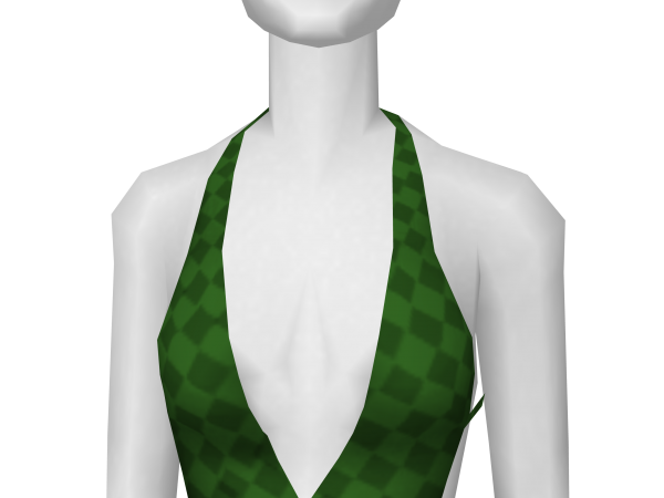 Avatar Green Checkered V-Halter