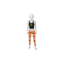 Avatar Orange and white leggings