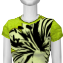 Avatar Signature "Electronica" Floral Tee in Lime