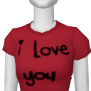 Avatar Valentine's I love you shirt