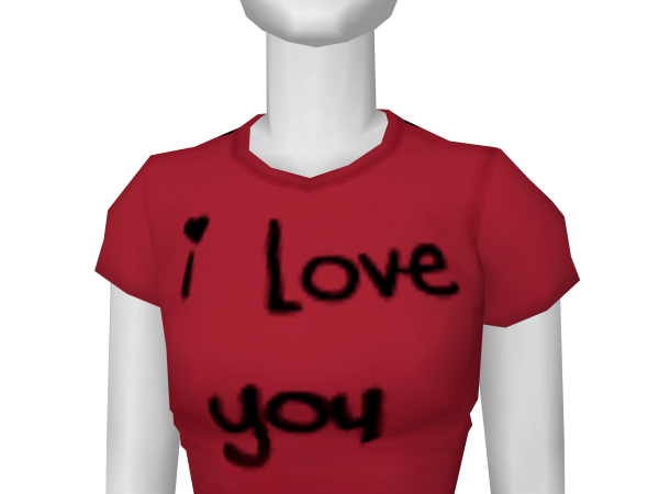 Avatar Valentine's I love you shirt