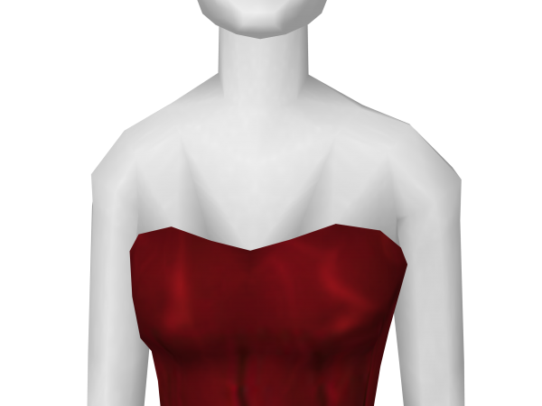 Avatar Red Strapless Dress