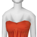 Avatar Orange Silk Dress