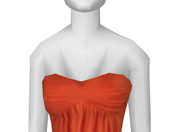 Avatar Orange Silk Dress