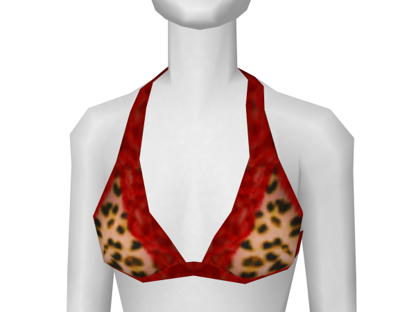 Avatar Cheetah rouge lingerie top