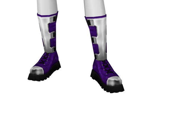 Avatar Purple Steel-Toe Boots