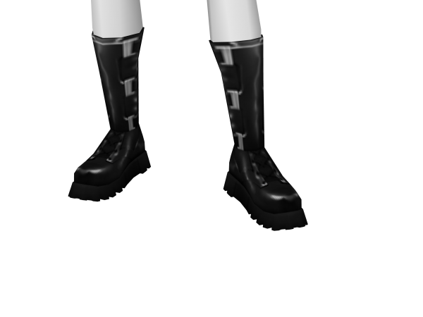 Avatar Black Boots With Buckles