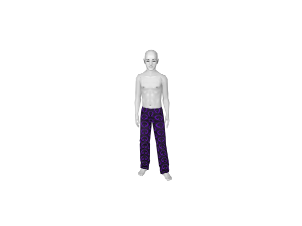 Avatar Purple and Black Spell Pants