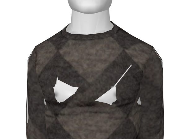 Avatar Gray Heather Argyle Sweater