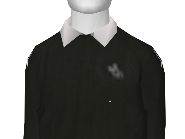 Avatar Black Sweatshirt with Collar