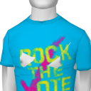 Avatar Neon Blue Rock the Vote Tee