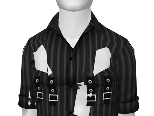 Avatar Black Pin-Striped Regiment Shirt