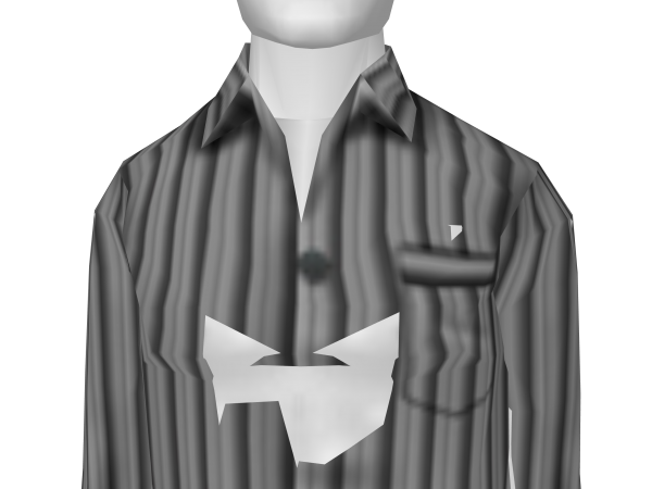 Avatar Gray Stripe Pajama Shirt
