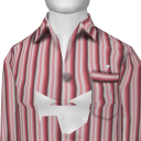 Avatar Red Stripe Pajama Shirt