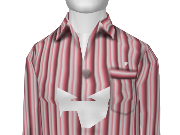 Avatar Red Stripe Pajama Shirt