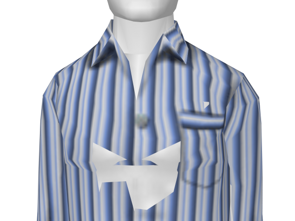 Avatar Blue Stripe Pajama Shirt
