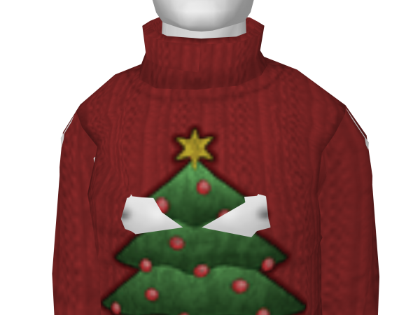 Avatar Red Christmas Tree Sweater