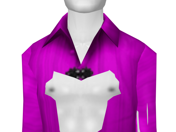 Avatar Magenta Shirt with Black Front Snaps