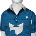 Avatar Turquoise Striped Polo Shirt